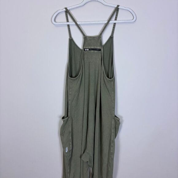 Free People Movement Green Sleeveless Athletic Jumpsuit Size Small - Picture 7 of 9